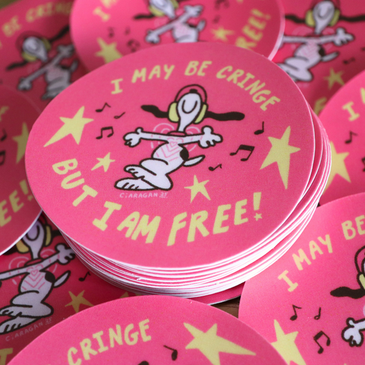 Cringe But Free Sticker