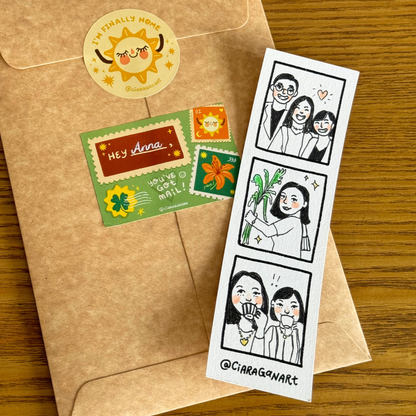 Hand-Drawn Photobooth Strip Commission