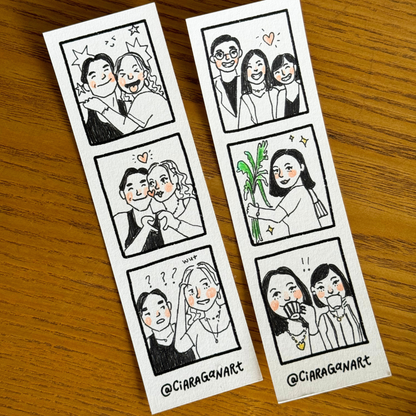 Hand-Drawn Photobooth Strip Commission