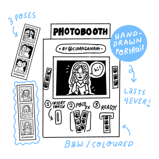 Hand-Drawn Photobooth Strip Commission